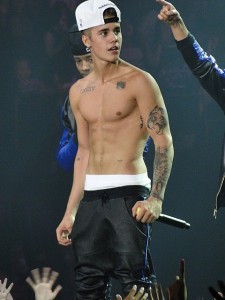 Justin Bieber shirtless Casino